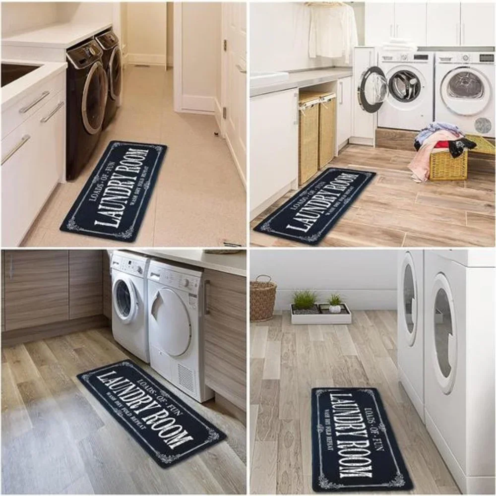 Laundry Room Rug Runner Non Slip Laundry Mats Mudroom Runner Farmhouse Kitchen